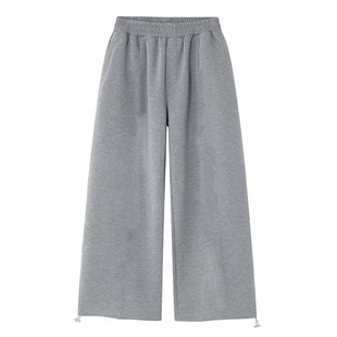 FFMR 纯色抽绳束脚灰色卫裤男夏季新款运动裤宽松垂感休闲长裤男