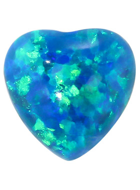 心形合成澳宝多色组合 平底素面蛋面人造欧泊石炫彩桃心形裸石