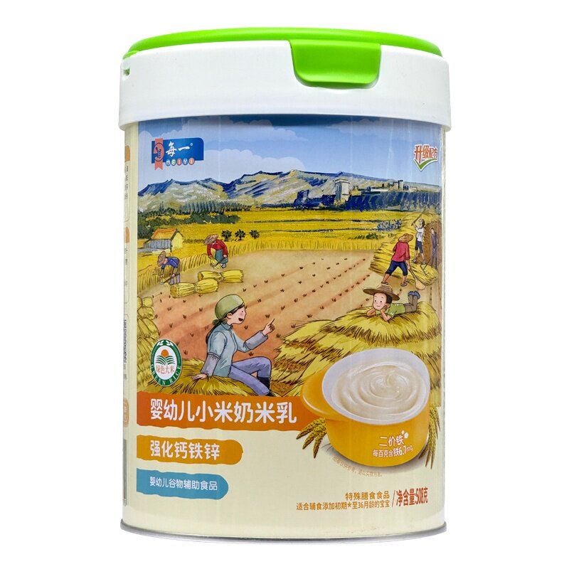 【正品】每一米乳婴幼儿小米奶米糊营养米粉宝宝辅食508g罐装