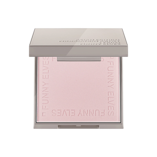 Funny Elves方里修色清透提亮自然哑光控油二合一柔焦蜜粉饼定妆