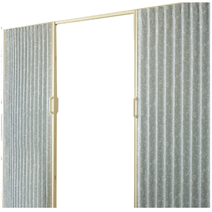 立川日式创意卧室厨房卫生间折叠推拉pvc软门步入式衣柜门