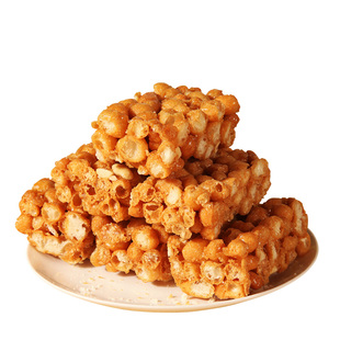 温州特产手工糕点传统300g硬沙琪玛糖松糖花生糖休闲零食包装包邮