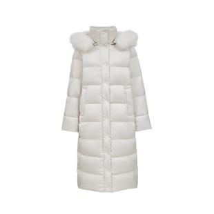 绫致Vero Moda羽绒服女2025冬季新款90白鹅绒狐狸毛皮领外套