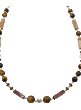 925纯银虎眼石女温柔气质