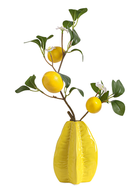 仿真杨桃花瓶轻奢高级感装饰品