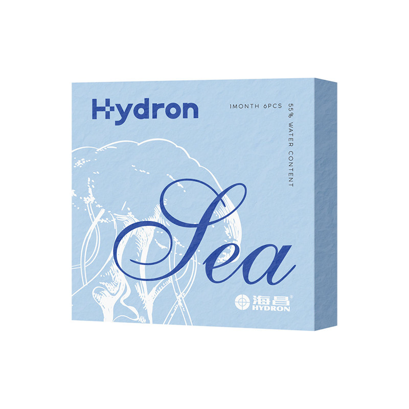 【自营】海昌隐形近视眼镜Sea/优氧月抛盒6片隐型眼境非半年日抛