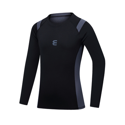 足球打底服男童长袖速干健身衣