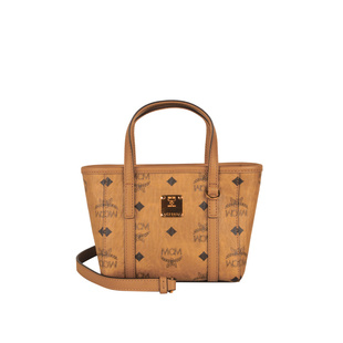 【自营】MCM Toni Visetos徽标印花女士单肩斜挎手提包 MWPFSMT03
