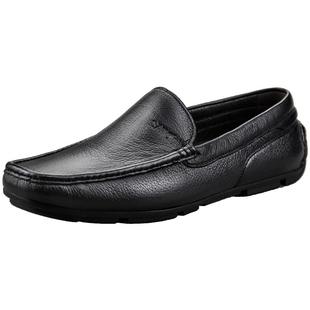 沙驰鹿皮皮鞋男鞋英伦真皮商务休闲鞋男套脚驾车鞋软皮软底透气鞋