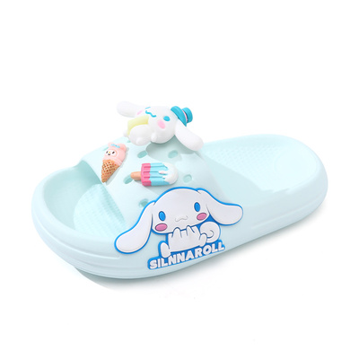 卡通女孩夏季新款居家软底一字拖