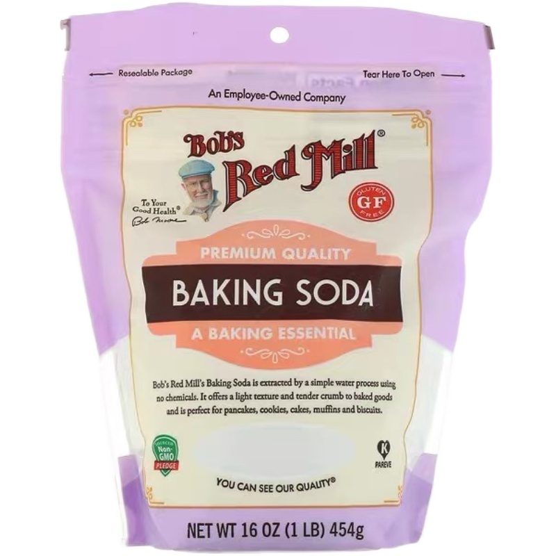 美国进口鲍勃无麸质小苏打粉食用454gBob's Red Mill Baking Soda