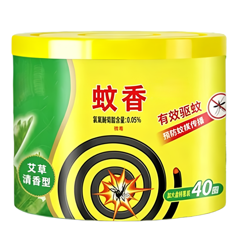 蛙王40盘桶装艾草强效蚊香
