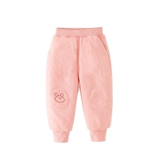 儿童棉裤女童冬季加厚一件过冬外穿宝宝夹棉裤子婴儿保暖长裤冬装