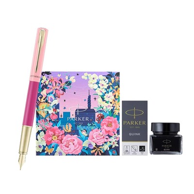 派克钢笔花开有期墨水笔礼盒刻字