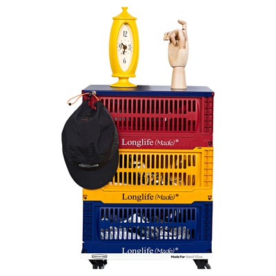 收纳篮多巴胺折叠筐桌面收纳盒子