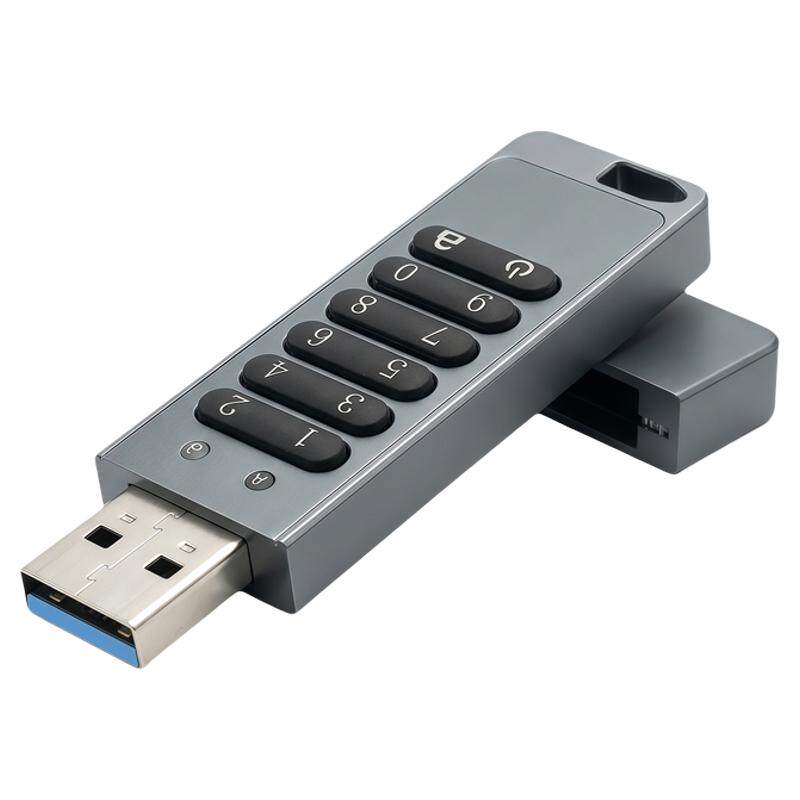 按键加密U盘128G白领高管防盗u盘