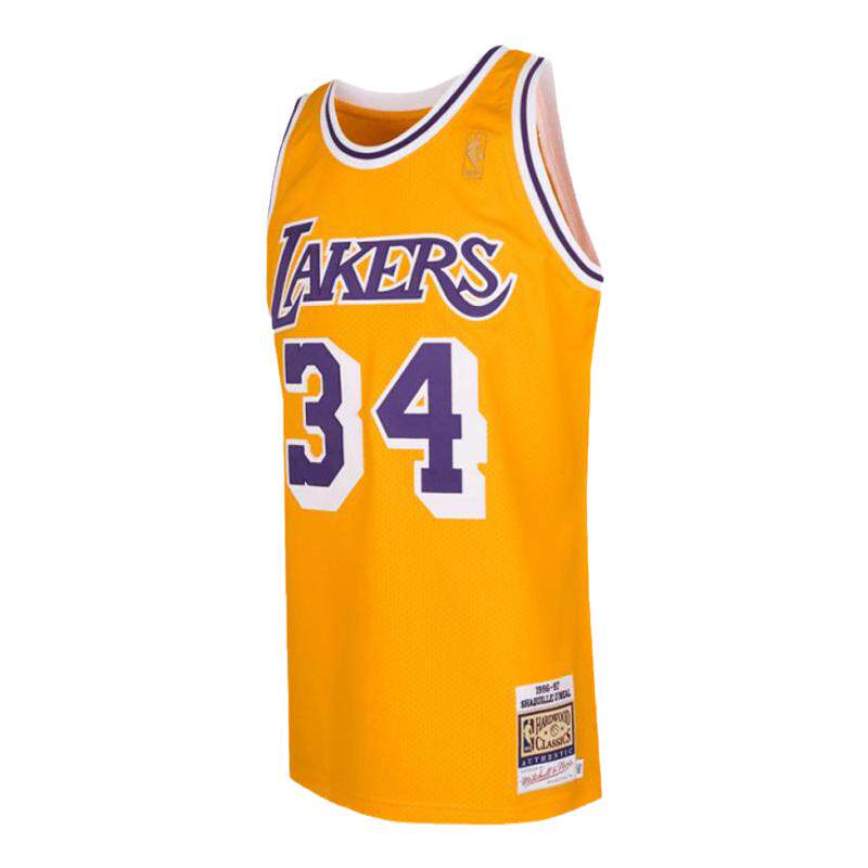 湖人队奥尼尔NBA官方MN复刻34号球衣AU球员版（礼盒装）