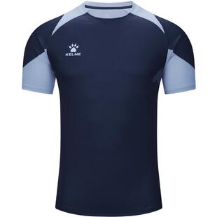 KELME卡尔美短袖训练服男夏季新款足球拼接透气上衣跑步运动T恤