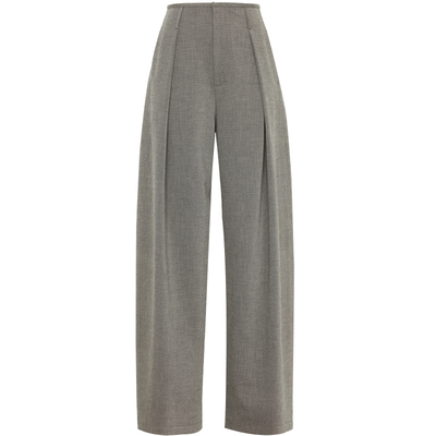 夏莫卡轻职场风小窄腰西装阔腿裤