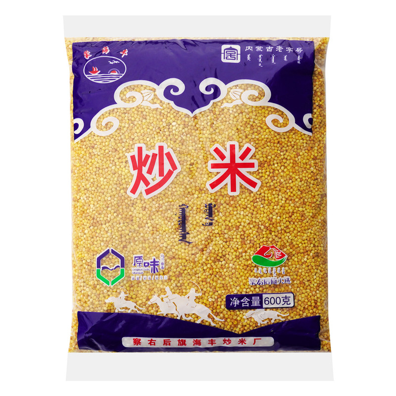 蒙古炒米600g蒙海丰原味低钠零食