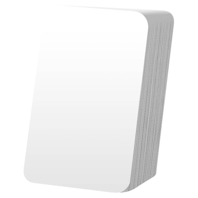 空白卡片硬卡纸加厚小卡手写英语记忆背单词卡主持人手卡白色明信片生字预习卡学习手绘漫画留言卡字母扑克牌