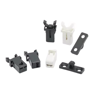 MS按压式锁扣垃圾桶盖子卡扣子面板盖弹盖眼镜盒配件门锁开关黑色