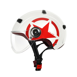 永恒3C认证头盔夏季男女防晒遮阳轻便复古哈雷半盔四季通用安全盔