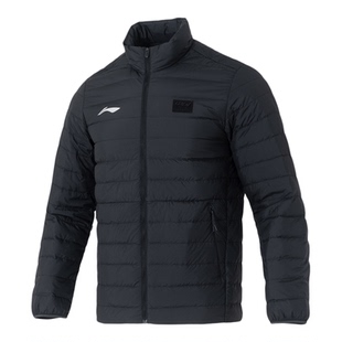 李宁羽绒服男女同款26秋春新款短款立领上衣羽毛球服春季保暖外套