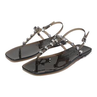 【甄品精选】Sergio Rossi 女士平底夹趾凉鞋 B01050 MFI630