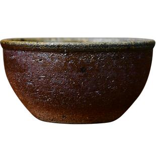 宏中 柴烧主人杯 土窑松木柴烧窑变落釉品茗杯宜兴原矿老段泥茶杯