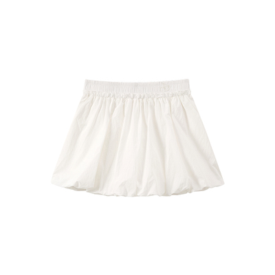 【陈小纭同款】樱桃KIRSH白色花苞裙短裙女2026韩版A字半身蓬蓬裙