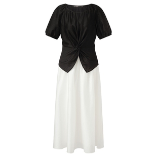 歌莉娅夏季天丝套装女2025新款绝美大方得体穿搭一整套两件套裙子