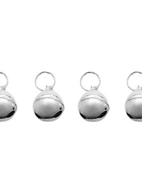 S925纯银素银配件diy手工配件飞碟铃铛新款铃铛吊件挂饰配饰