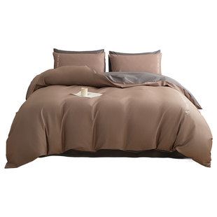 金号纯棉被套单件200x230cm高级刺绣100全棉单独被罩床单四件套新