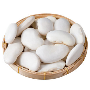 白芸豆500g新货大芸豆新鲜云豆大白豆雪豆扁豆豆子五谷杂粮JHF