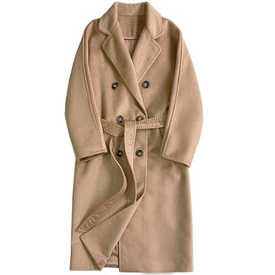 南油高定三十而已江疏影王漫妮同款羊绒外套中长款羊毛大衣女冬