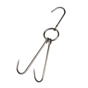 不锈钢烤鸭钩烤鸡钩加粗烧鹅勾脆皮五花肉挂钩叉烧钩烧腊钩烧腊环