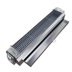 商用带风机不锈钢烧烤炉木炭烧烤架包钢隔热加厚烤串架加厚夜市