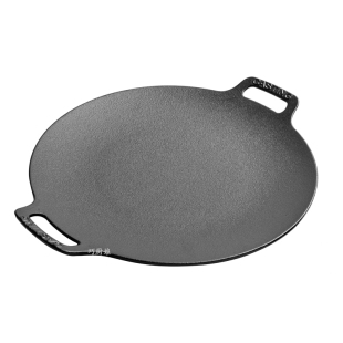 铸铁户外烤盘韩式烤肉盘卡式炉烧烤盘铁板烤肉锅家用无涂层煎盘