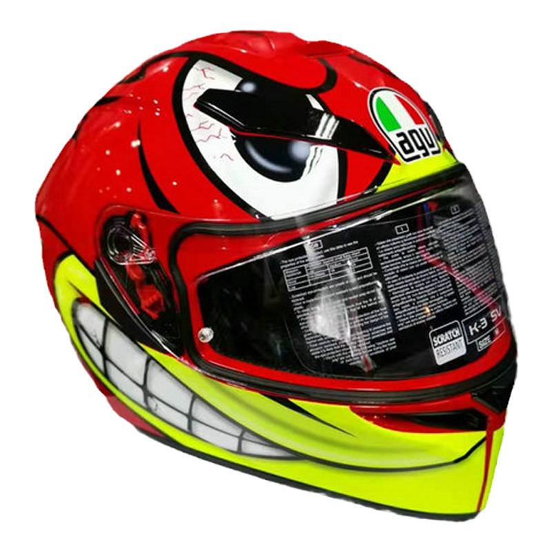 AGV K3SV k1 K3 K5男女大淘之星摩托气球雪人手掌乌龟小鱼头盔