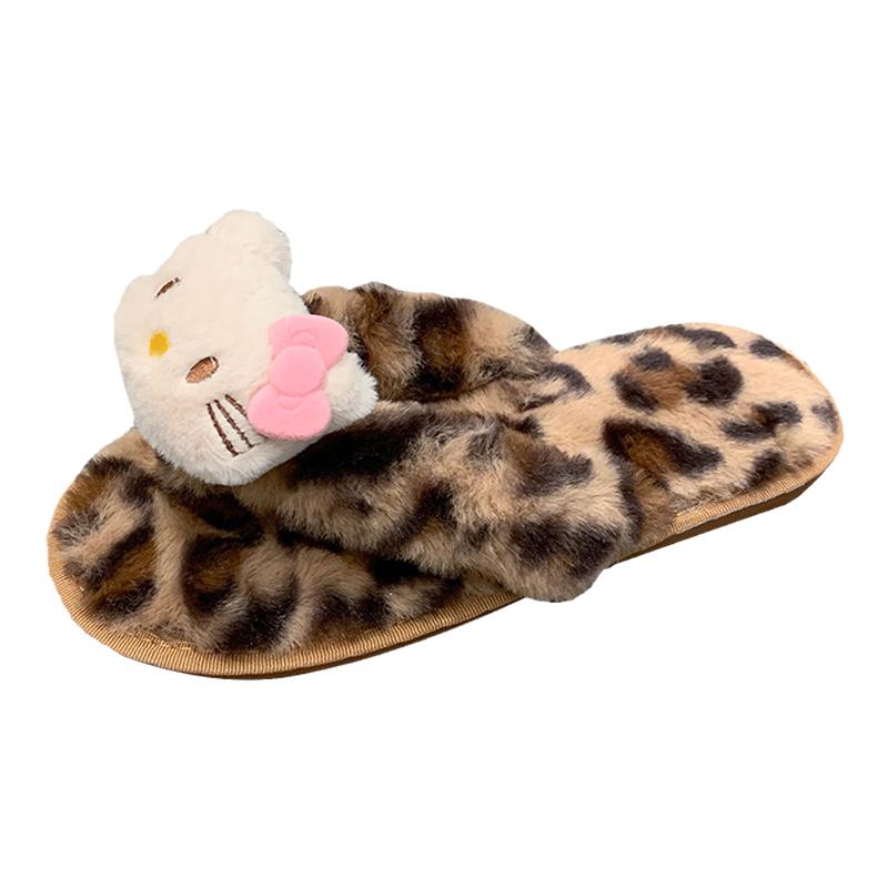 卡通可kitty猫棉拖鞋女居家