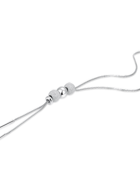 999纯银毛衣链长款项链女