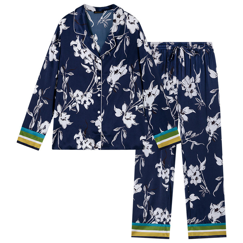 舒雅铂雅女士桑蚕丝家居服套装
