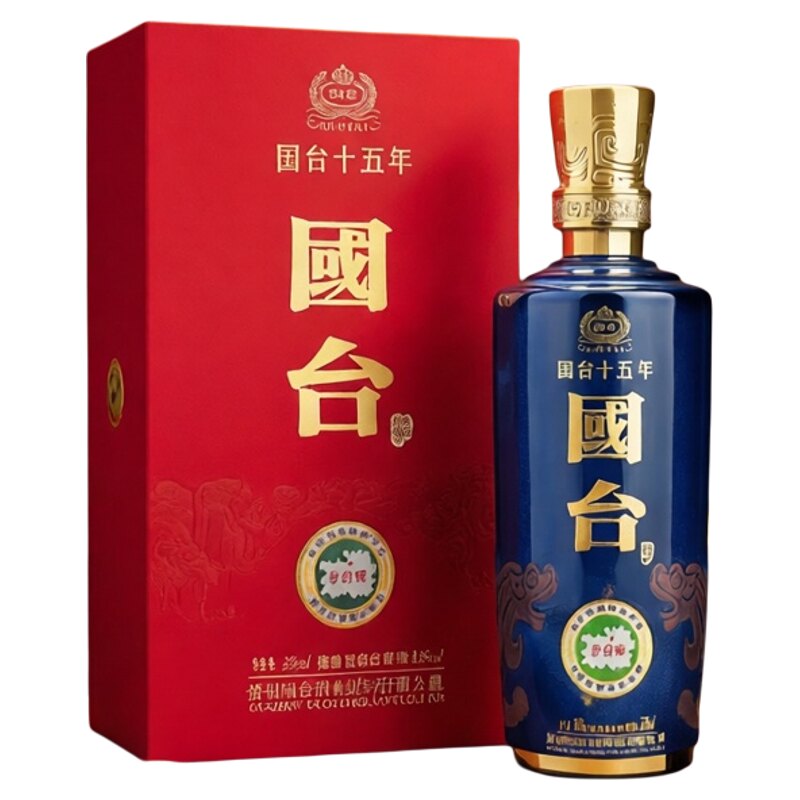贵州国台十五年陈酿53度500ml*1瓶白酒 酱香型商宴送礼大曲坤沙酒