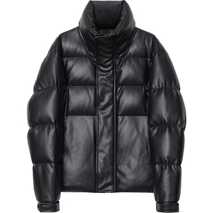 JDV商场同款秋冬季男士黑色立领羽绒服短款保暖时尚外套WDW4568