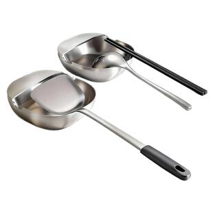 不锈钢汤勺架托托架锅盖锅铲高温防烫收纳铲子勺子厨房台面置物架