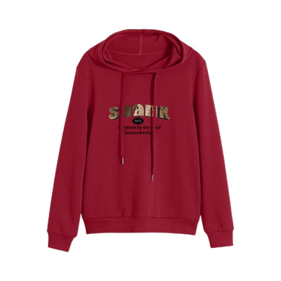 韩版卫衣女秋冬季加绒加厚外穿新款洋气中年连帽减龄休闲长袖上衣