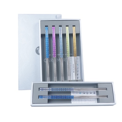 三头鹰纯钛筷子激光防滑抑菌防霉