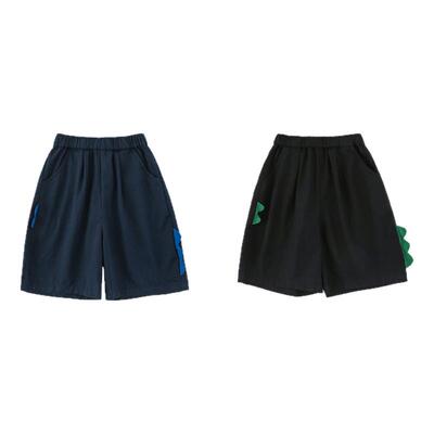 幼悠男童小恐龙短裤夏季萌趣可爱柔软亲肤吸湿透气时尚百搭休闲裤