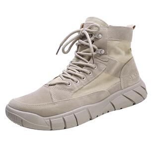 工地鞋男冬季高帮帆布透气上班干活穿的鞋子防滑户外登山劳保男鞋